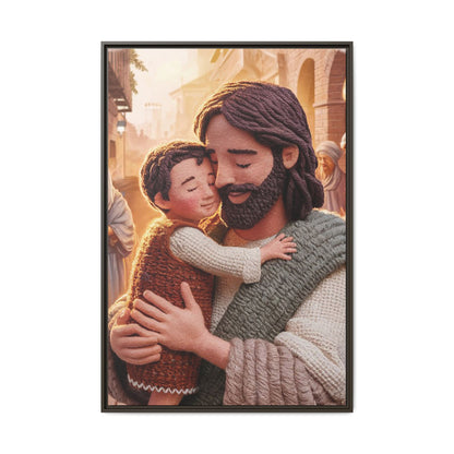 Jesus Holds a Toddler