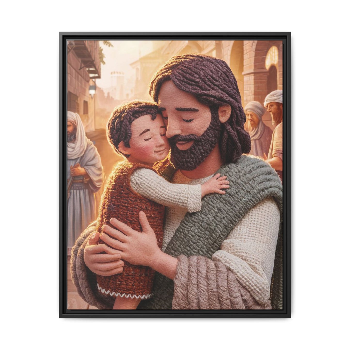 Jesus Holds a Toddler