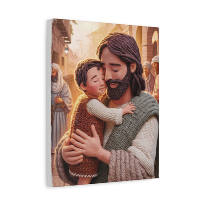 Jesus Holds a Toddler