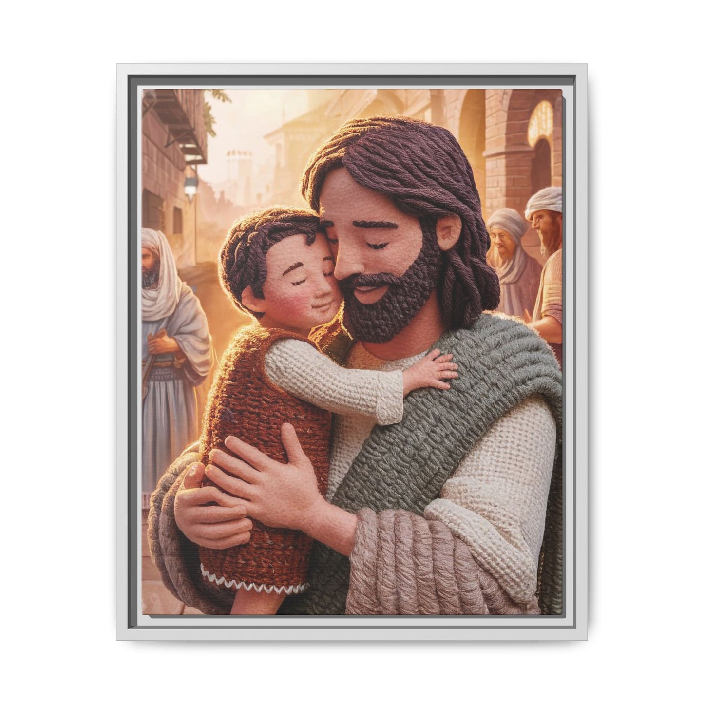 Jesus Holds a Toddler