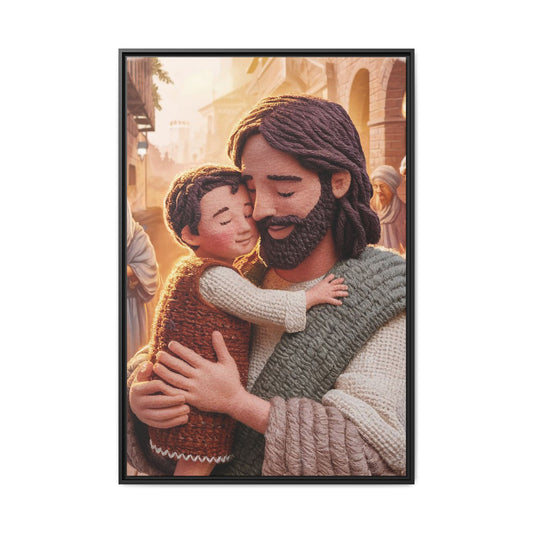 Jesus Holds a Toddler