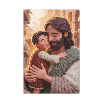 Jesus Holds a Toddler