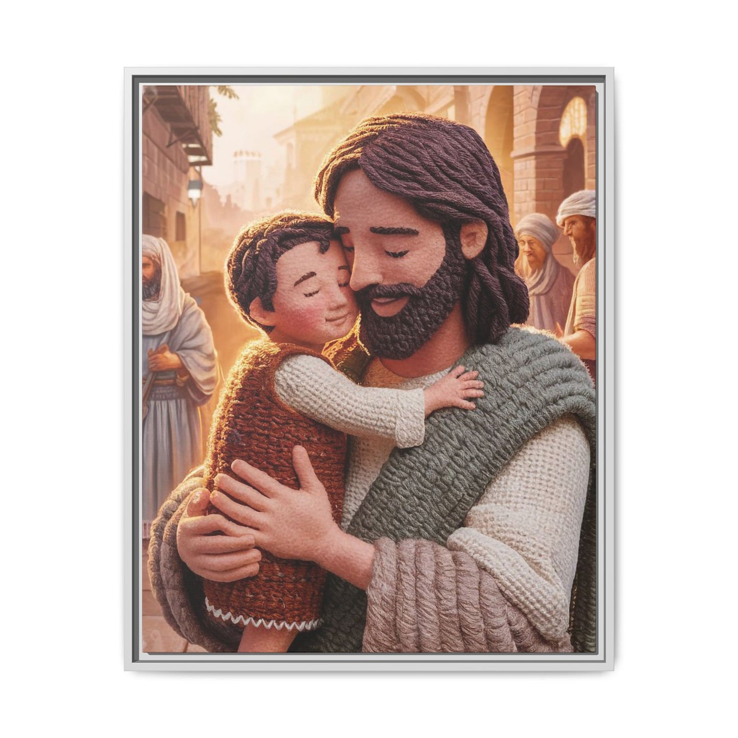 Jesus Holds a Toddler