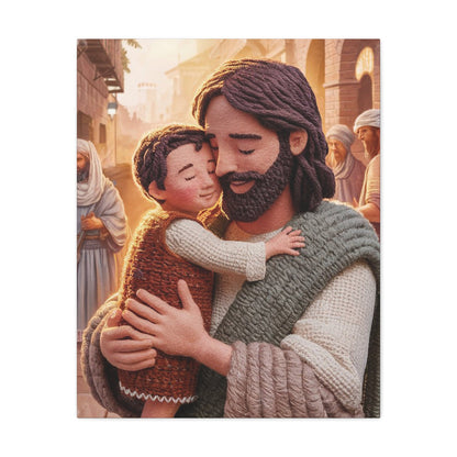 Jesus Holds a Toddler