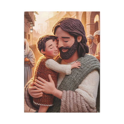 Jesus Holds a Toddler