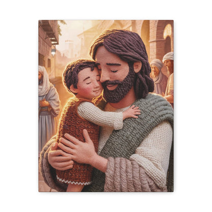 Jesus Holds a Toddler