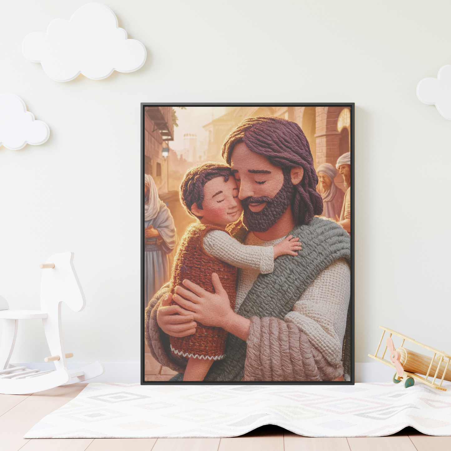 Jesus Holds a Toddler